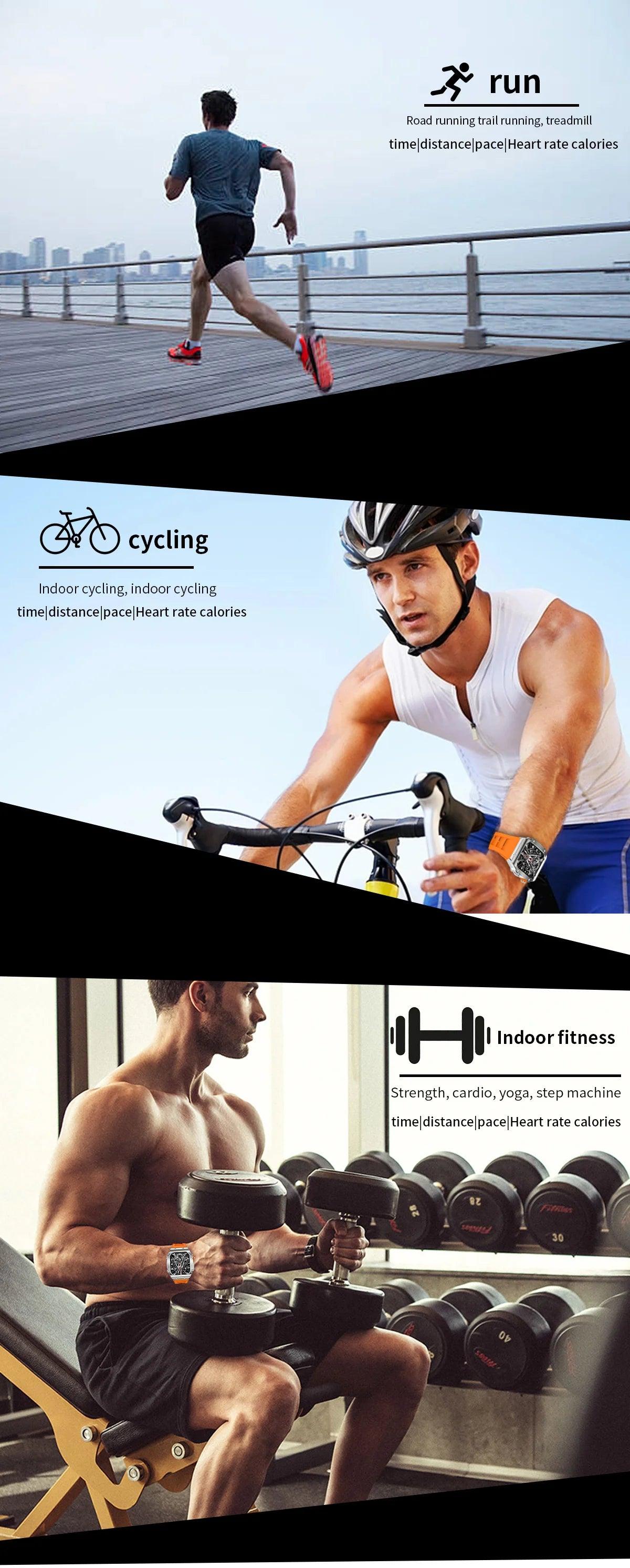LIGE Smart Watch For Men Waterproof Bluetooth Call Heart Rate Monitor Carauana Store
