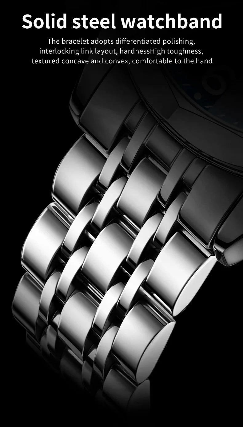OLEVS Stainless Steel Quartz Watch | Fashionably Functional with Luminous Display and Water Resistance Carauana Store