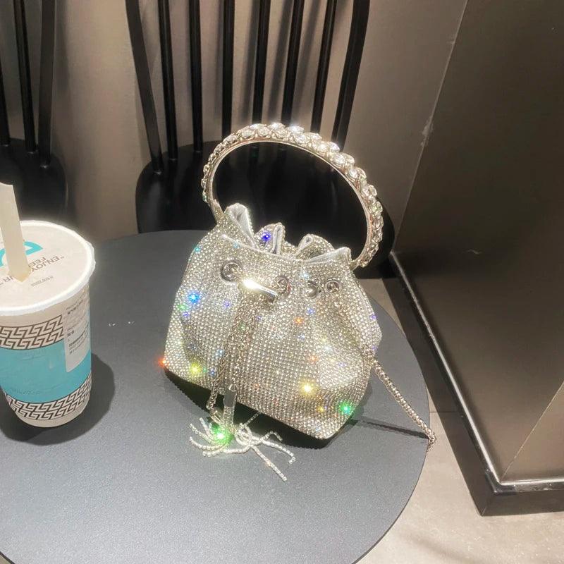 Luxury Designer Crystal Rhinestone Shoulder Bag - Evening Banquet Bag Carauana Store