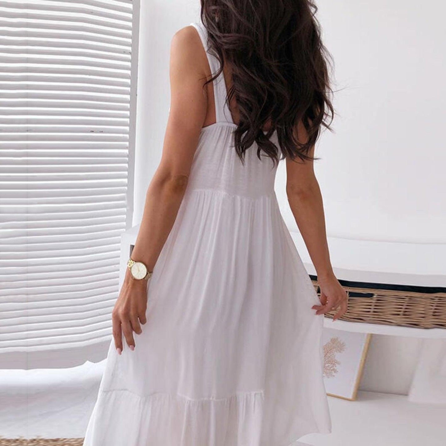 Weeding White Lace Dress Carauana Store
