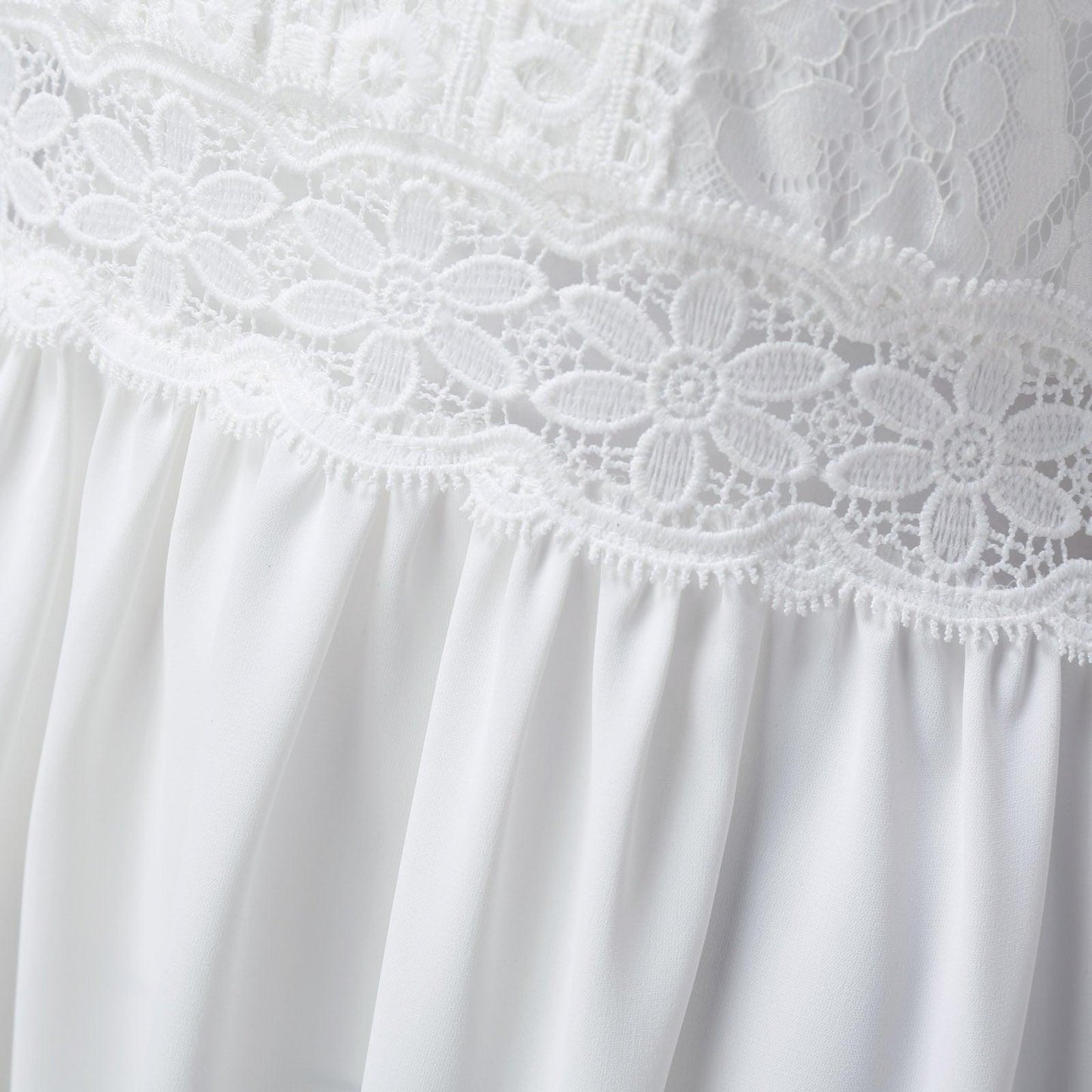 Weeding White Lace Dress Carauana Store