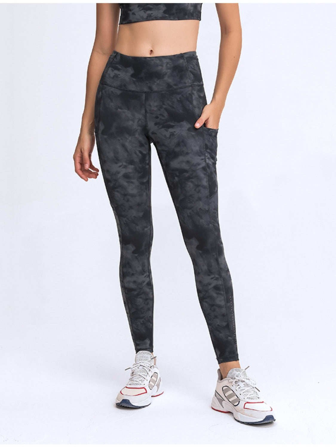 Wide Waistband Leggings with Pockets Carauana Store
