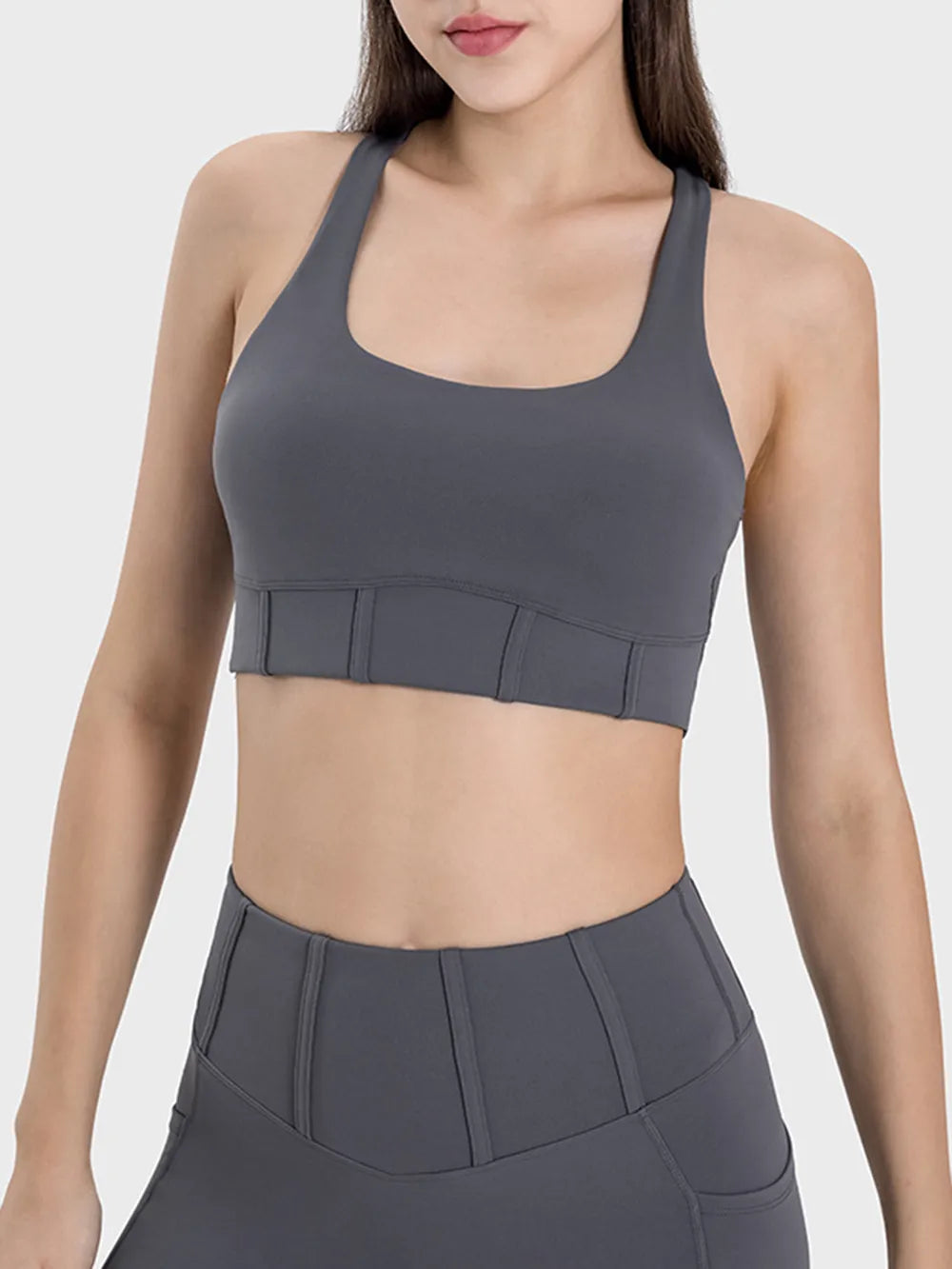 Millennia Square Neck Wide Strap Active Tank Carauana Store