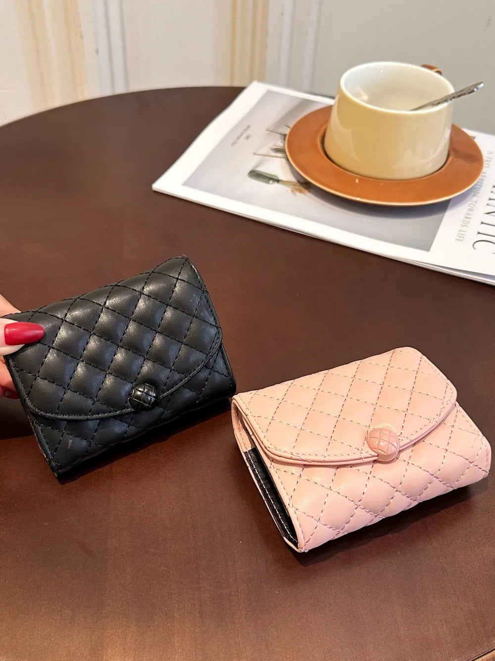 PU Leather Solid Color Wallet Carauana Store