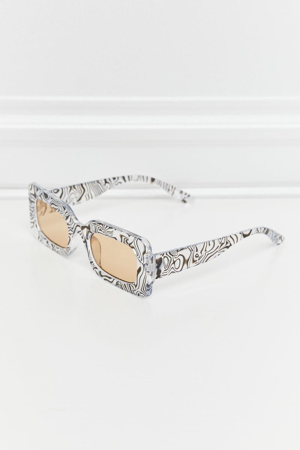Tortoiseshell Rectangle Polycarbonate Sunglasses Carauana Store