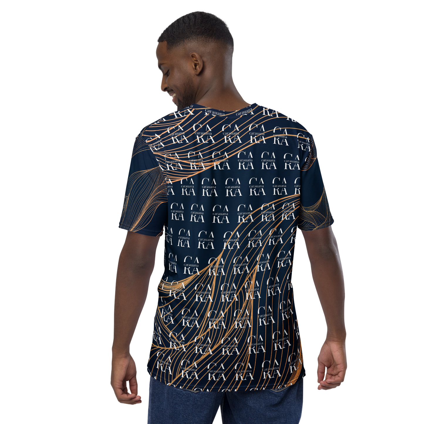 CaRaUaNa Men's t-shirt blue gold