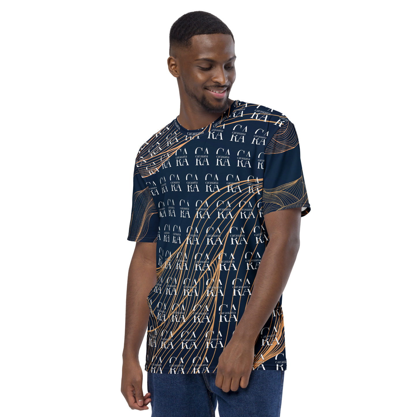 CaRaUaNa Men's t-shirt blue gold