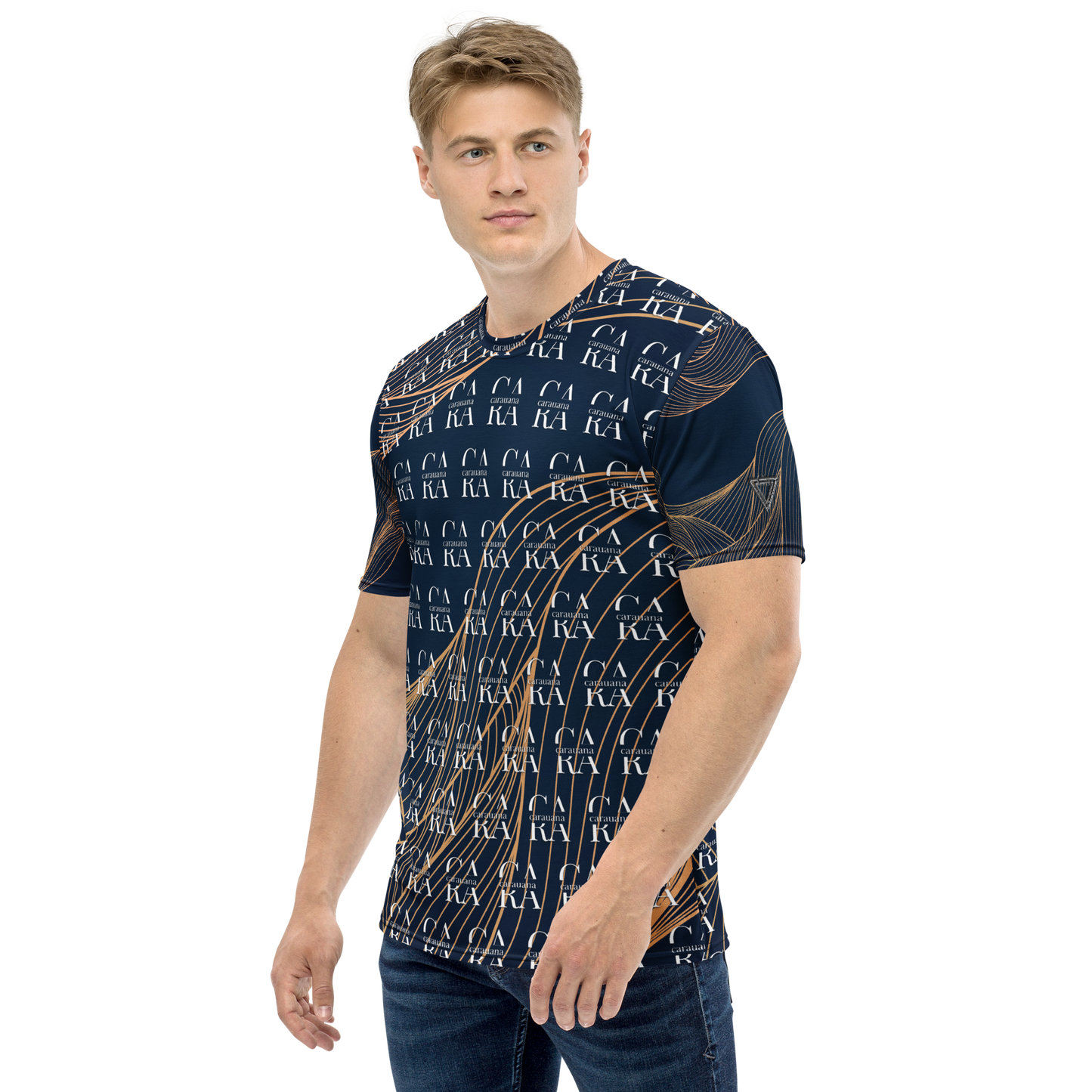 CaRaUaNa Men's t-shirt blue gold