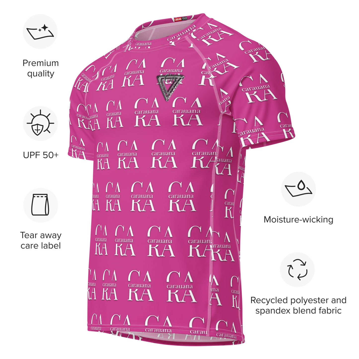 Original CaRaUaNa Rash Guard - Deep Cerise Carauana Store
