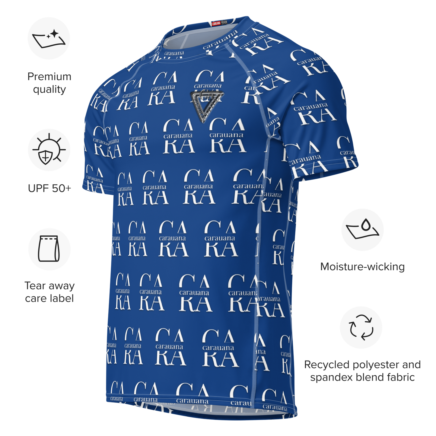 Original CaRaUaNa Rash Guard - Dark Cerulean Carauana Store