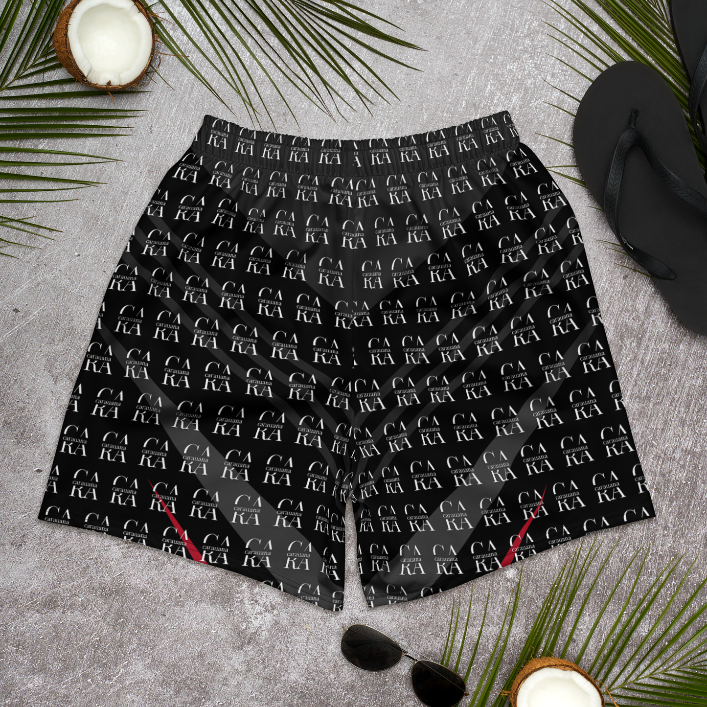 CaRaUaNa Athletic Shorts Unisex black Elegant