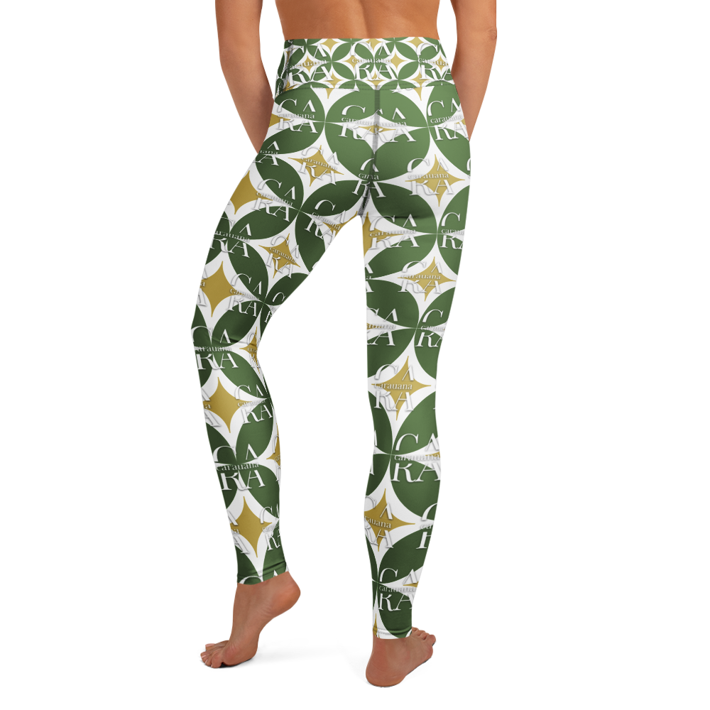 CaRaUaNa Leggings SPORT Pattern Green