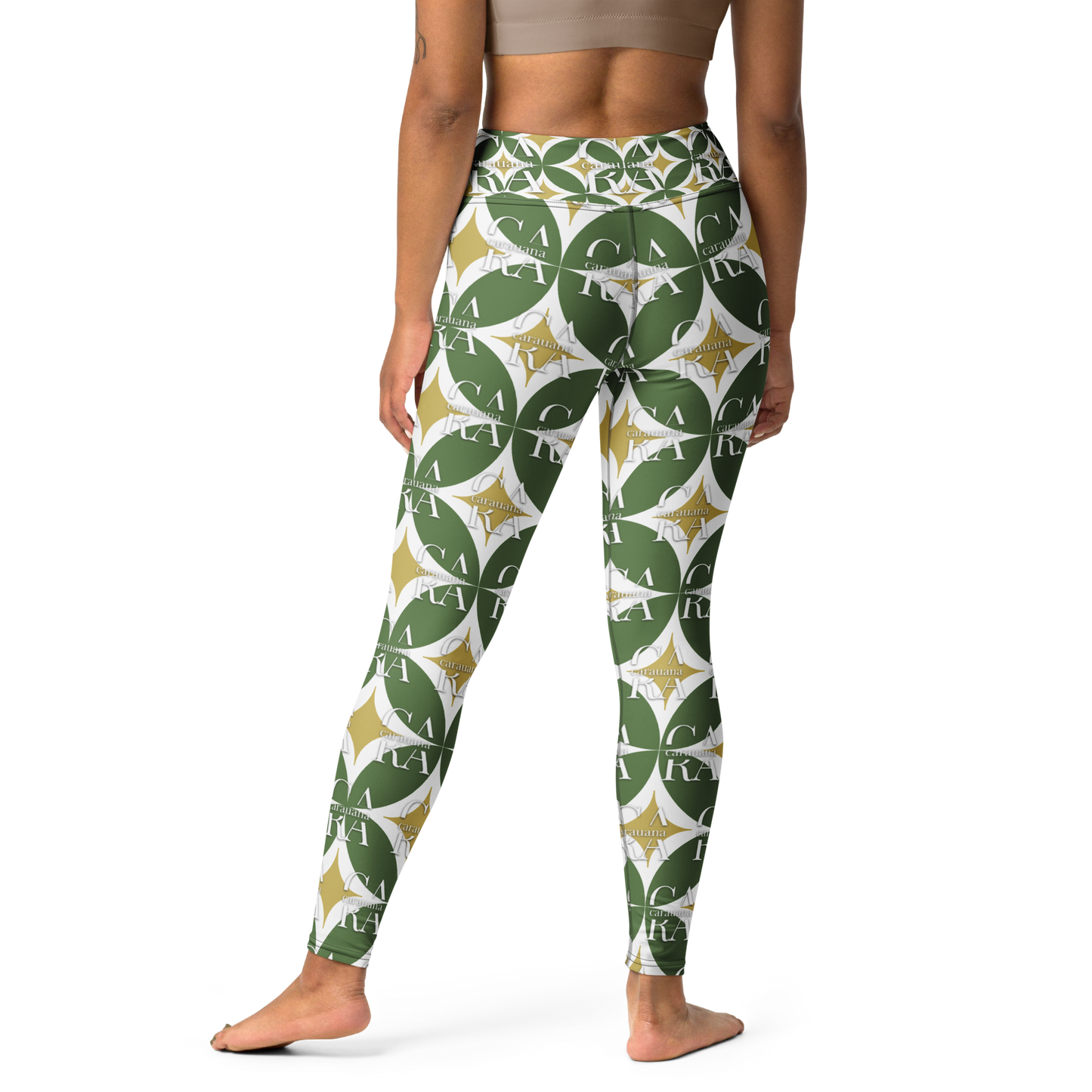 CaRaUaNa Leggings SPORT Pattern Green
