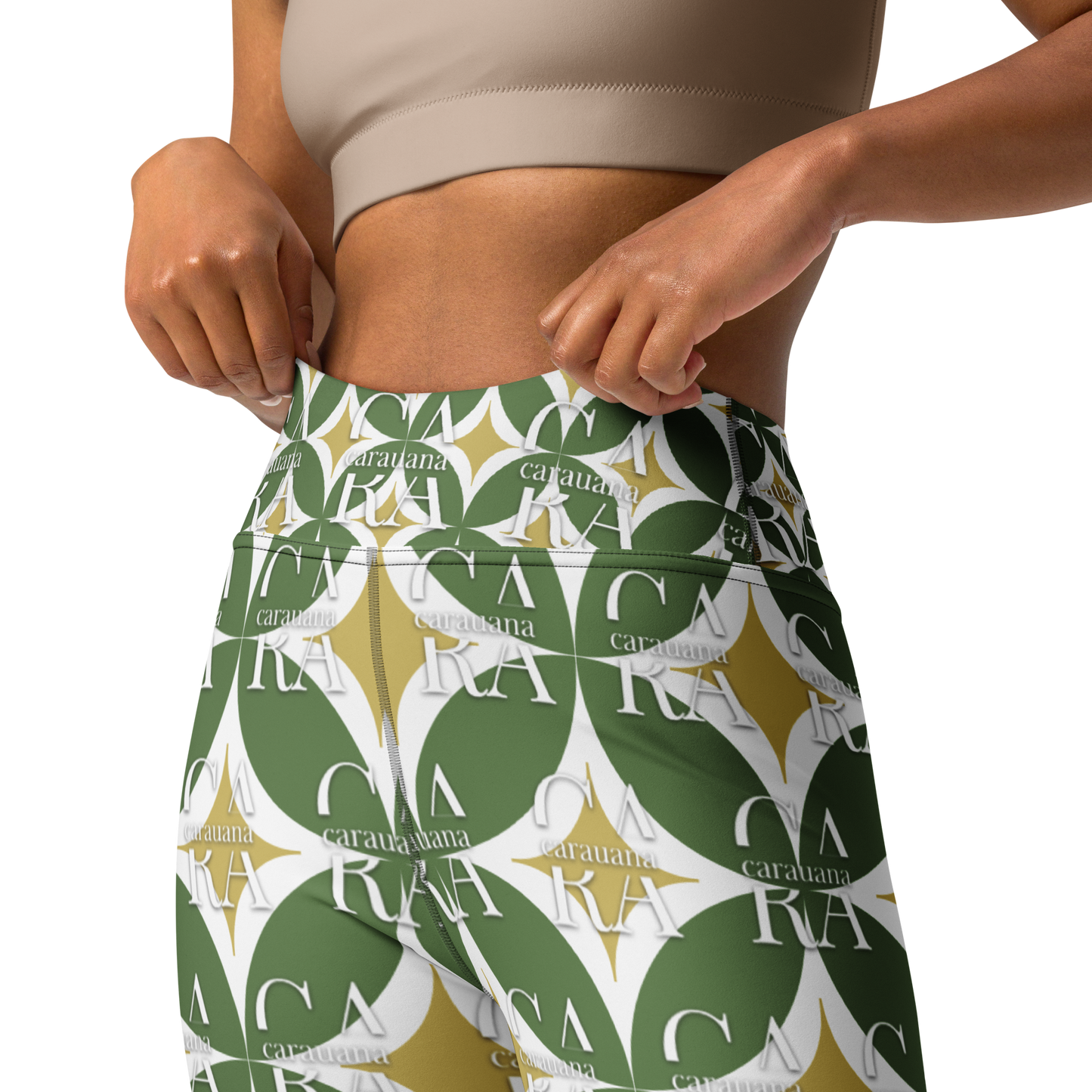 CaRaUaNa Leggings SPORT Pattern Green