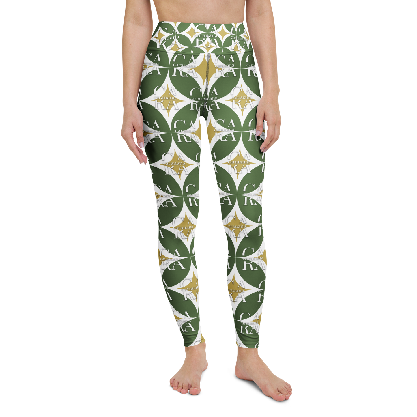 CaRaUaNa Leggings SPORT Pattern Green