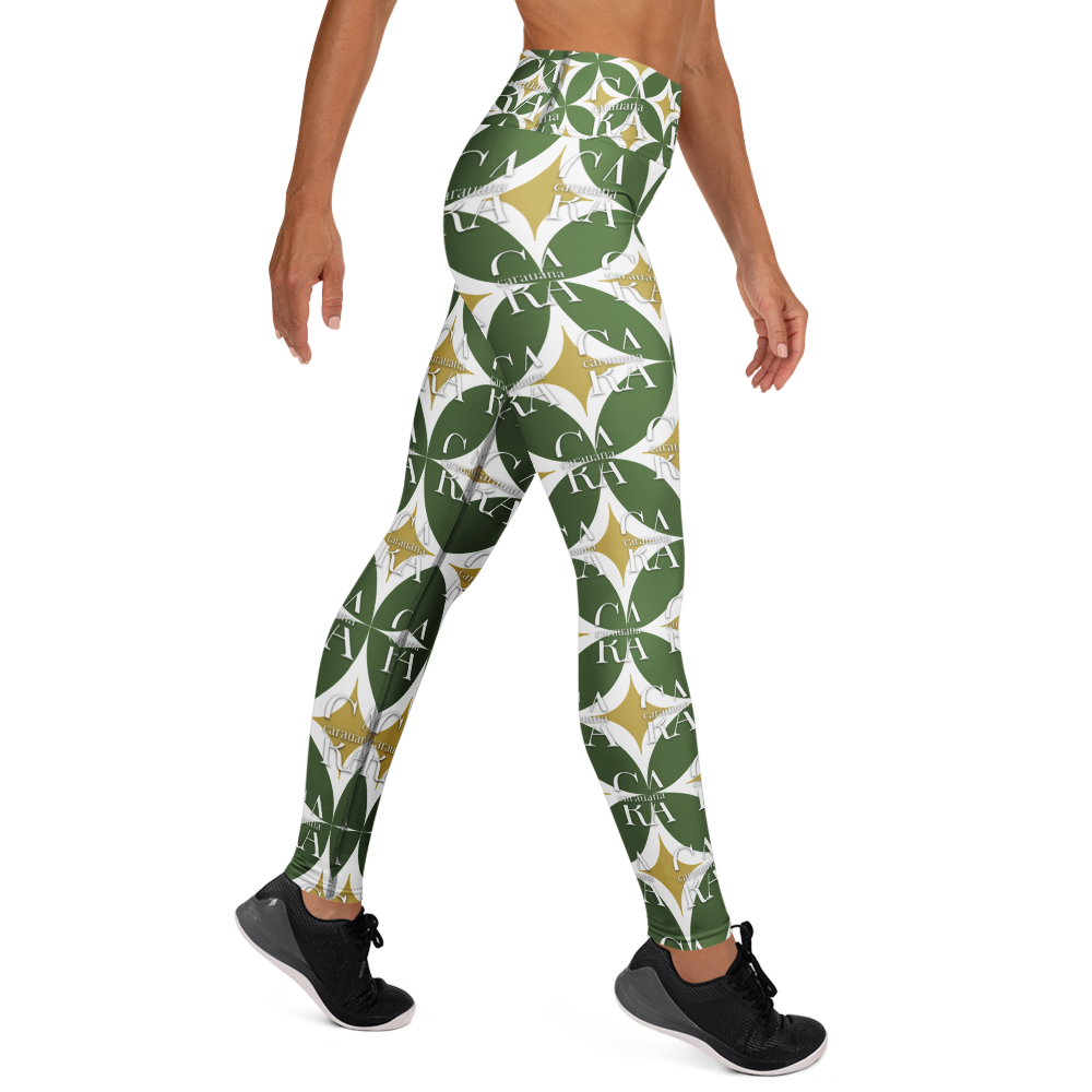 CaRaUaNa Leggings SPORT Pattern Green
