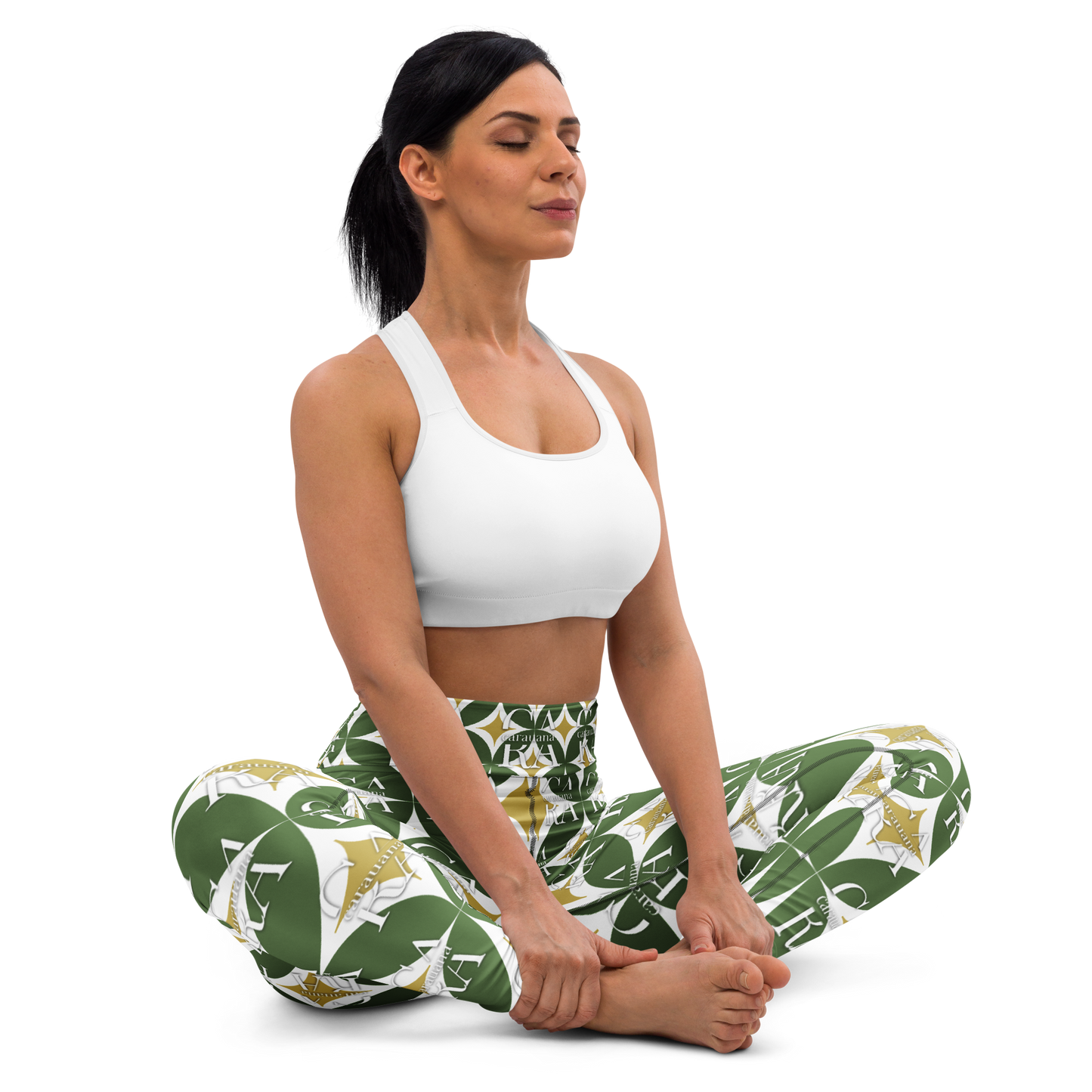 CaRaUaNa Leggings SPORT Pattern Green