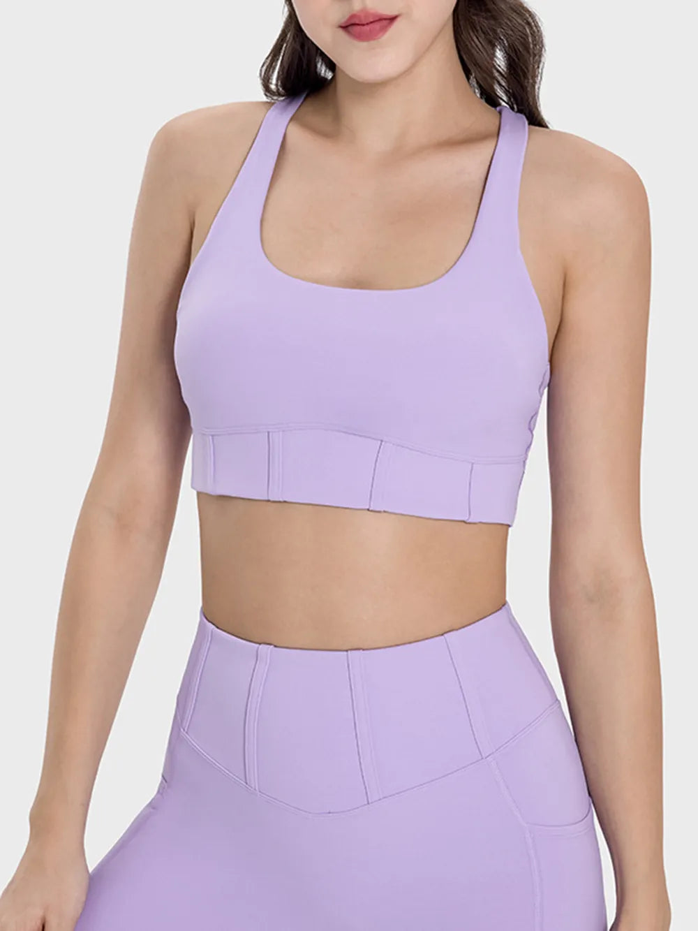 Millennia Square Neck Wide Strap Active Tank Carauana Store