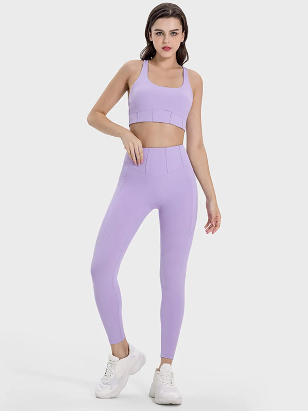 Millennia Square Neck Wide Strap Active Tank Carauana Store