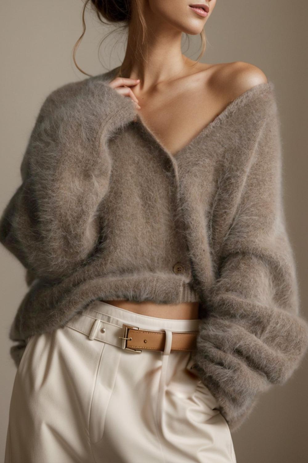 Button Up Dropped Shoulder Cardigan Carauana Store