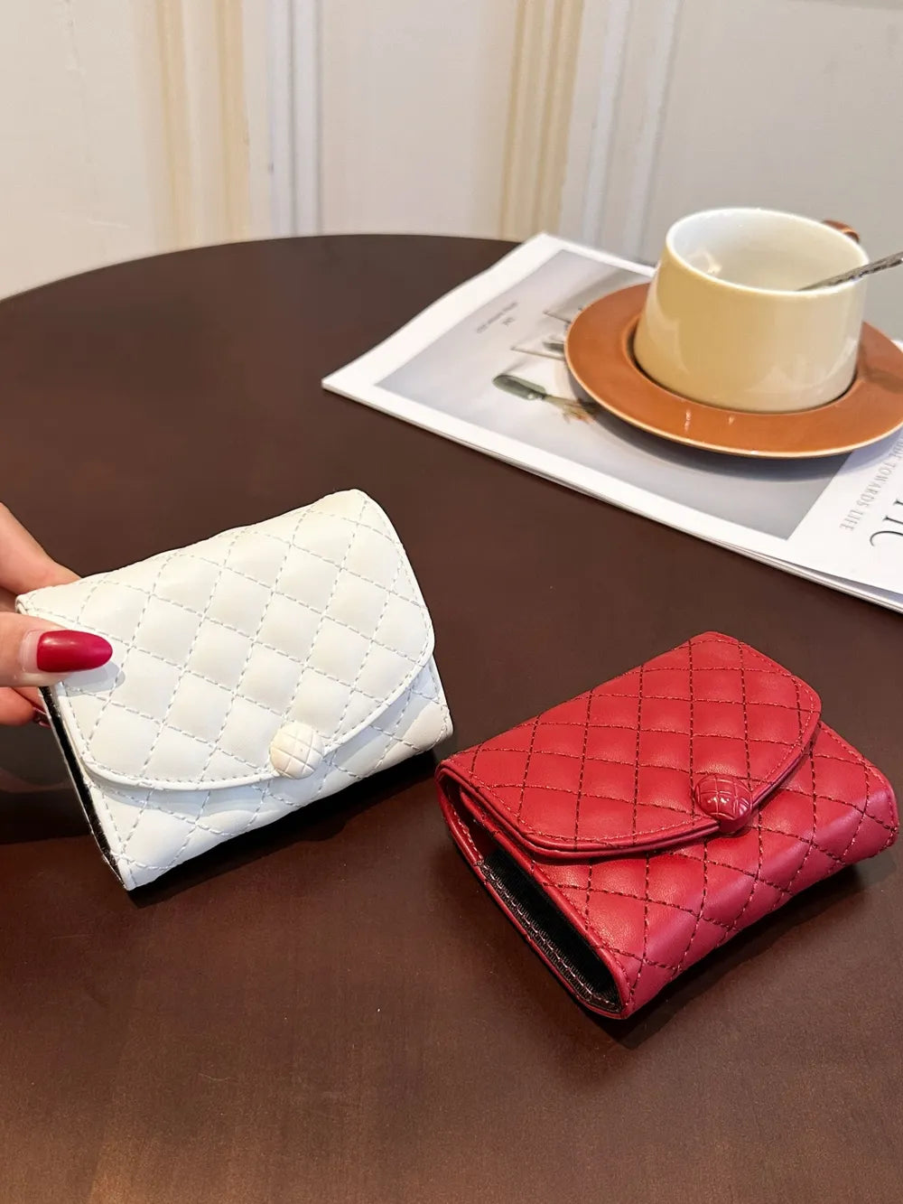 PU Leather Solid Color Wallet Carauana Store