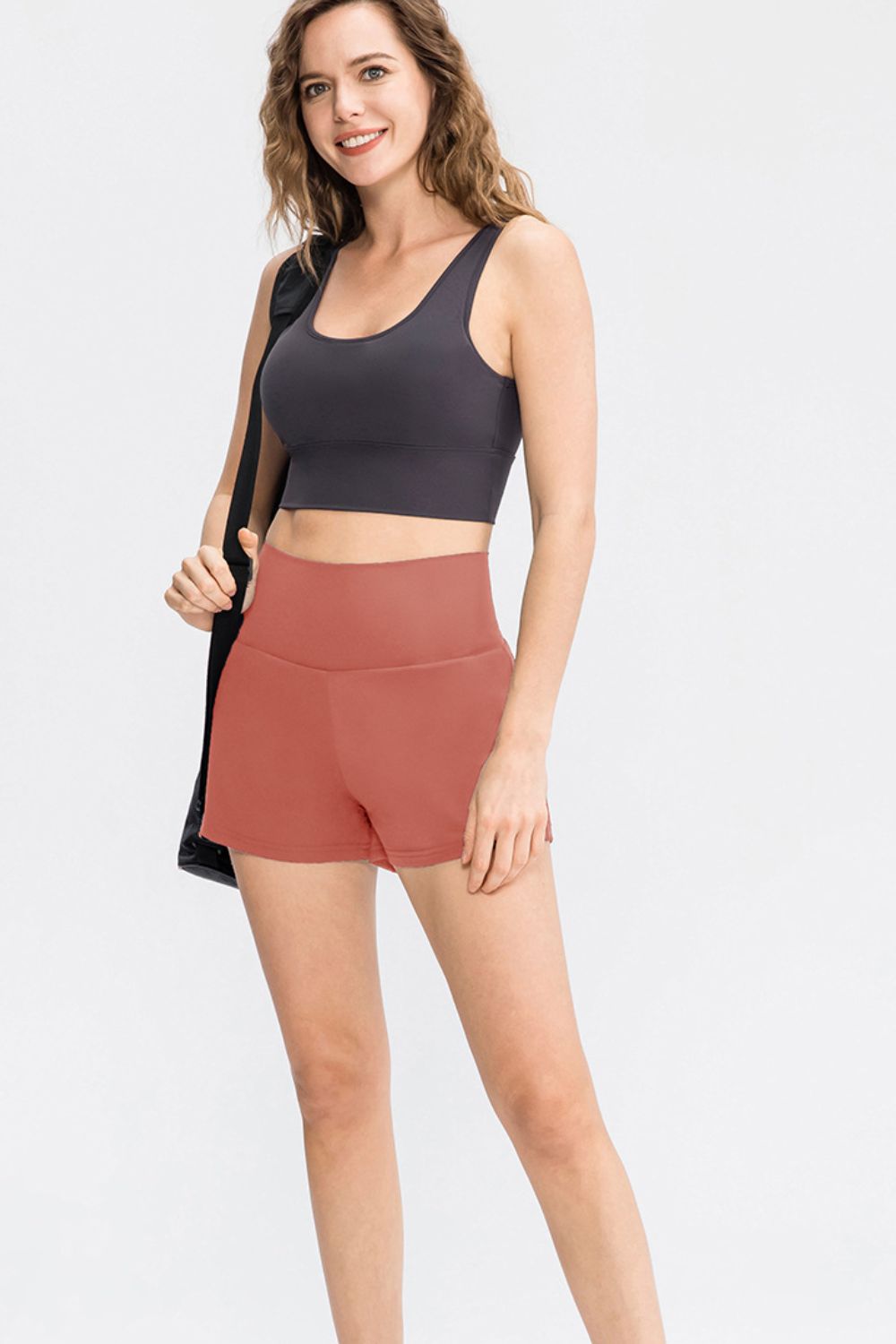 Wide Waistband Sports Shorts with Pockets Carauana Store