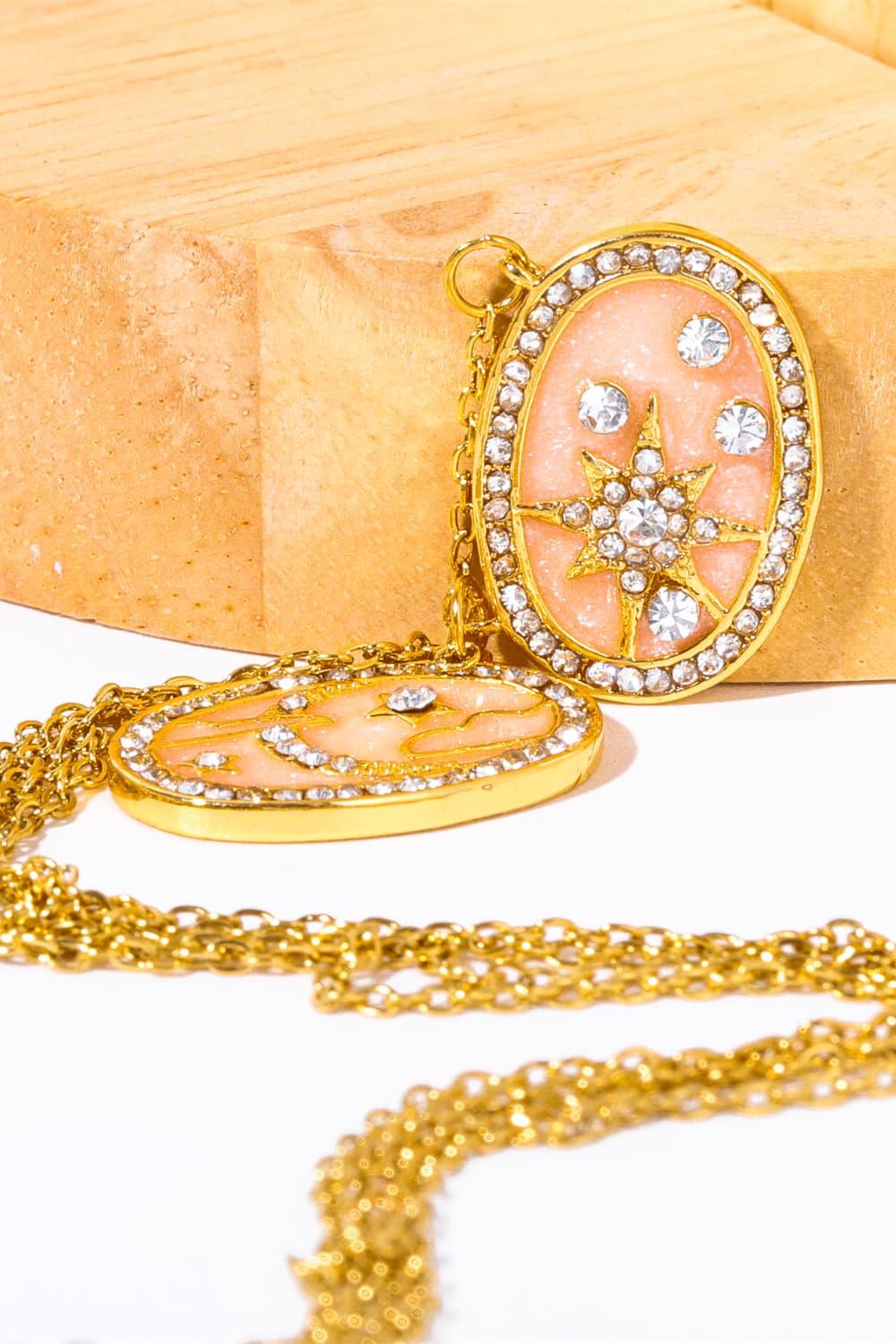Stars in the Plate Pendant Copper Necklace Carauana Store