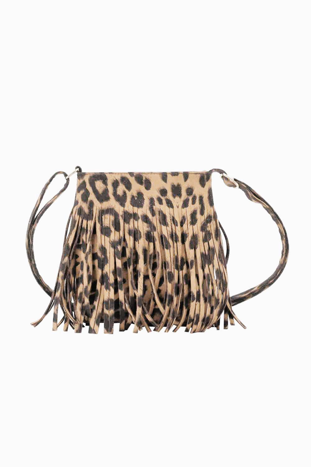 Adored PU Leather Crossbody Bag with Fringe Carauana Store
