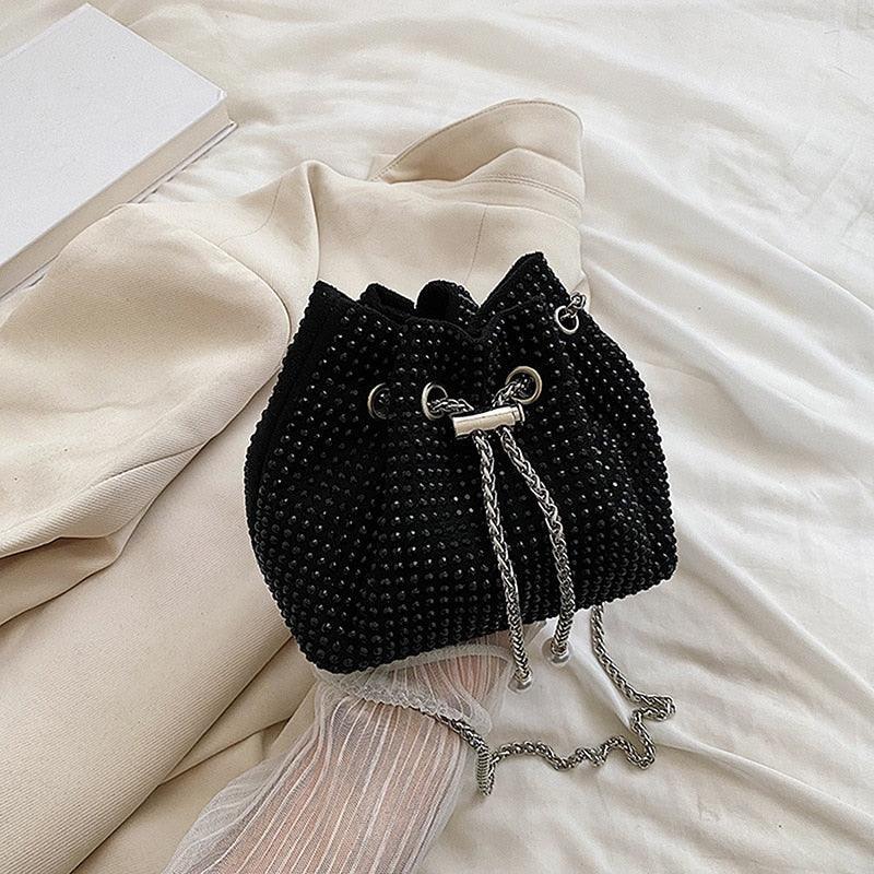 diamond clutch shoulder bag Shinny Rhinestone Evening Shoulder Bags Carauana Store