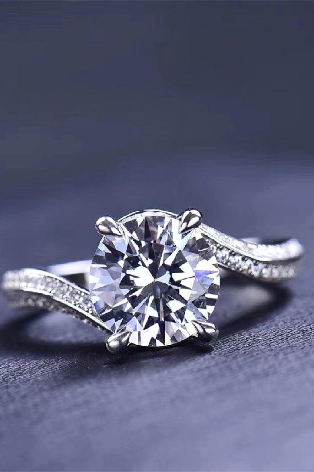Keep Your Eyes On Me 3 Carat Moissanite Ring Carauana Store