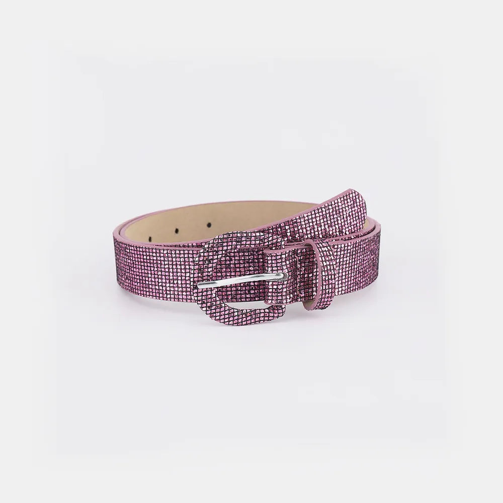 Sequin PU Leather Belt Carauana Store