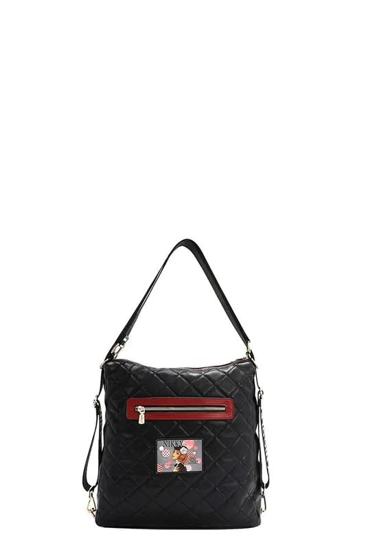Nicole Lee USA Convertible Adjustable Strap Backpack Bag Carauana Store