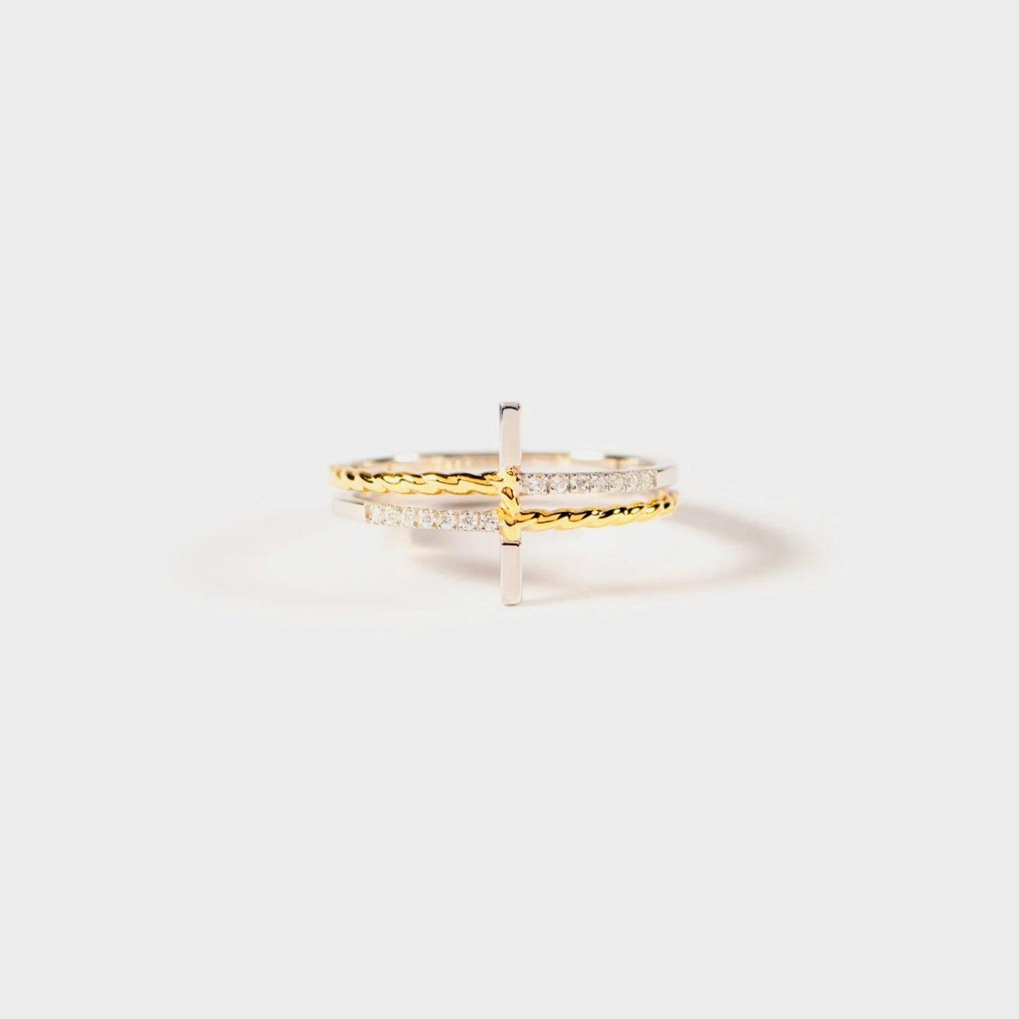 Cross Zircon 925 Sterling Silver Ring Carauana Store