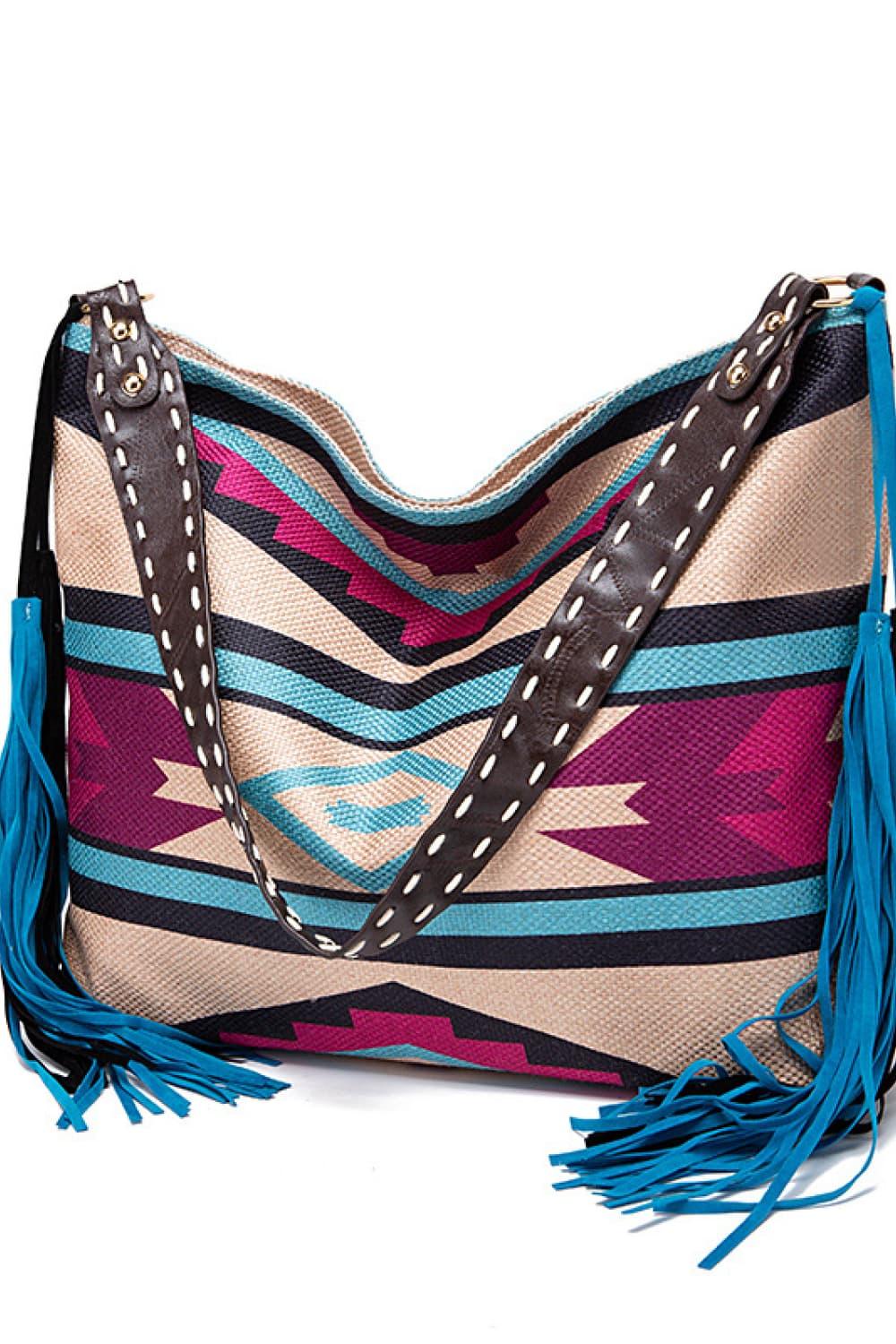 Geometric Canvas Tote Bag Carauana Store