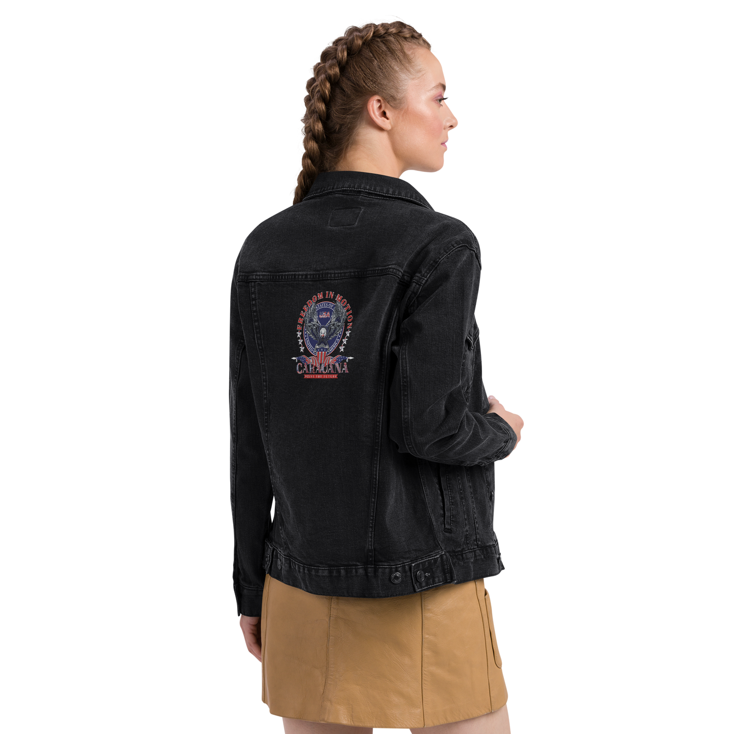 CaRaUaNa Original denim jacket Black Carauana Store