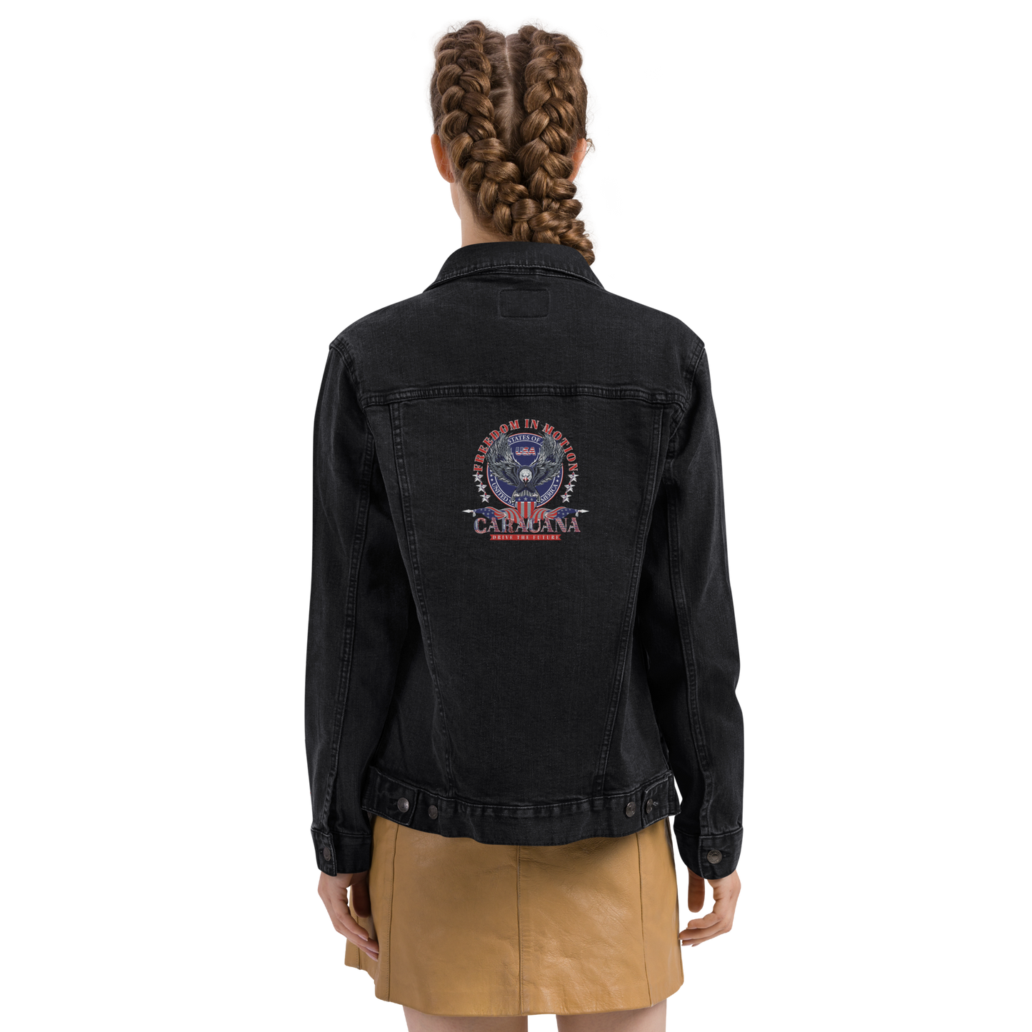 CaRaUaNa Original denim jacket Black Carauana Store
