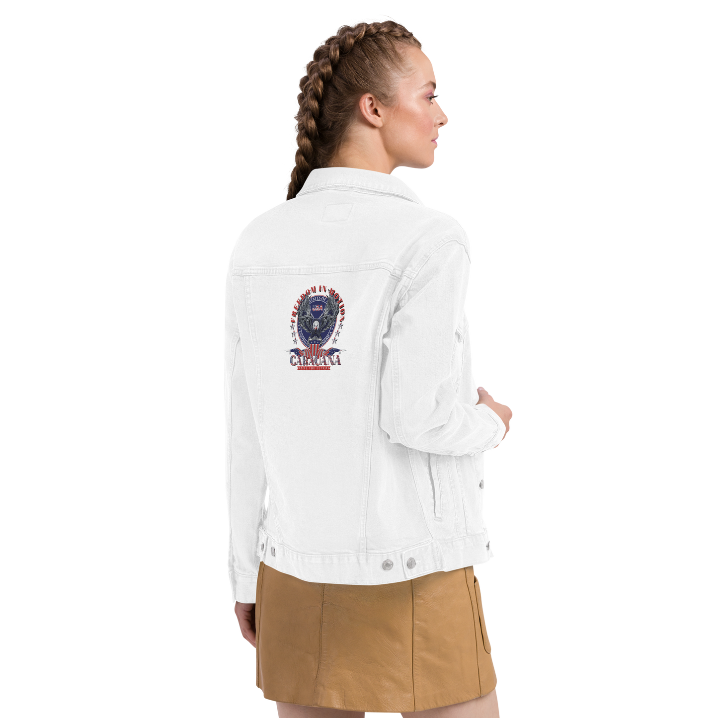 CaRaUaNa Original denim jacket white