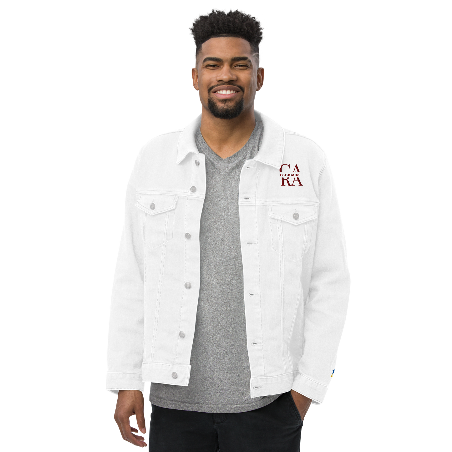 CaRaUaNa Original denim jacket white