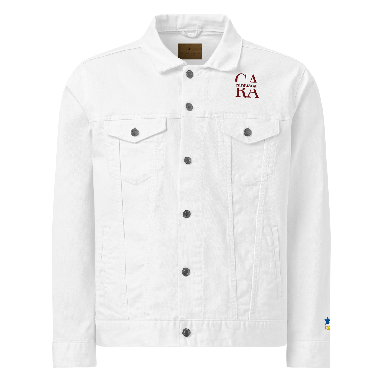 CaRaUaNa Original denim jacket white