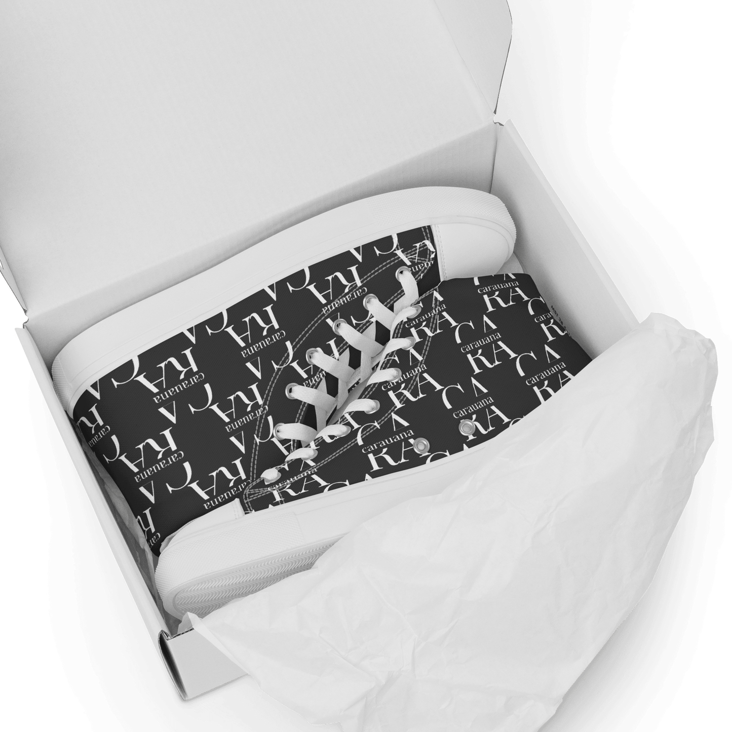 CARAUANA Hip Hop canvas shoes black Branded Carauana Store