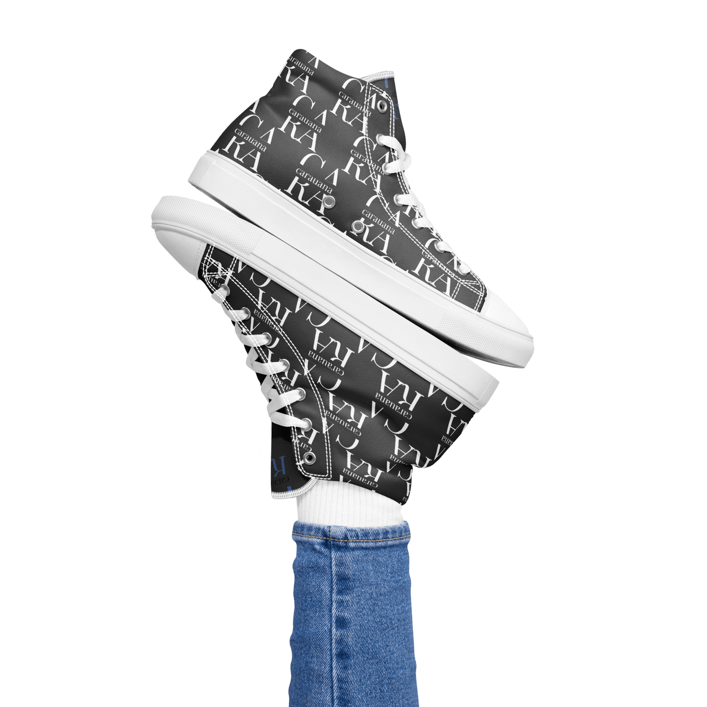 CARAUANA Hip Hop canvas shoes black Branded Carauana Store