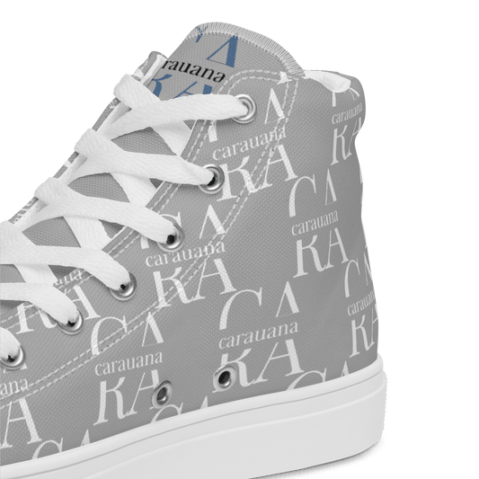 CARAUANA Hip Hop canvas shoes Grey Branded Carauana Store