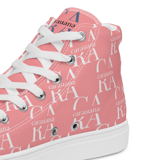 CARAUANA Hip Hop canvas shoes Pink Branded Carauana Store