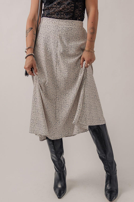Speckle High Waist Midi Skirt Carauana Store