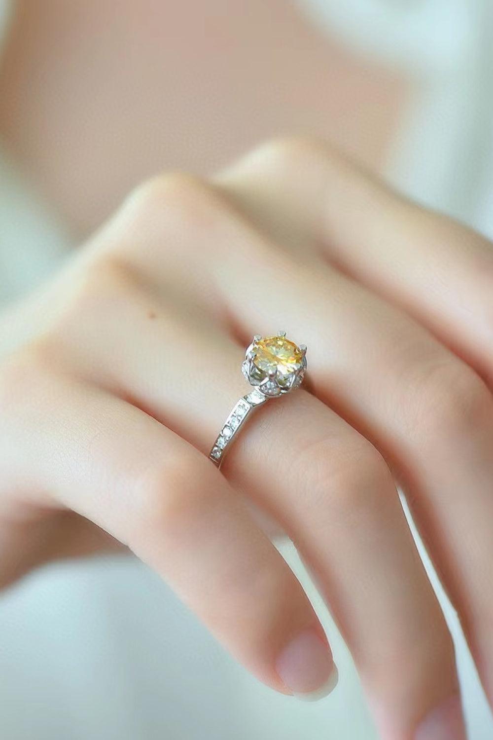 You'are My Lover 2 Carat Moissanite Ring Carauana Store