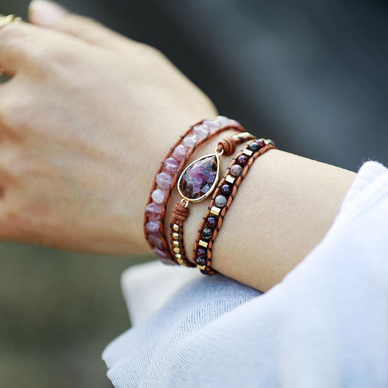 Natural Stone Layered Bracelet Carauana Store