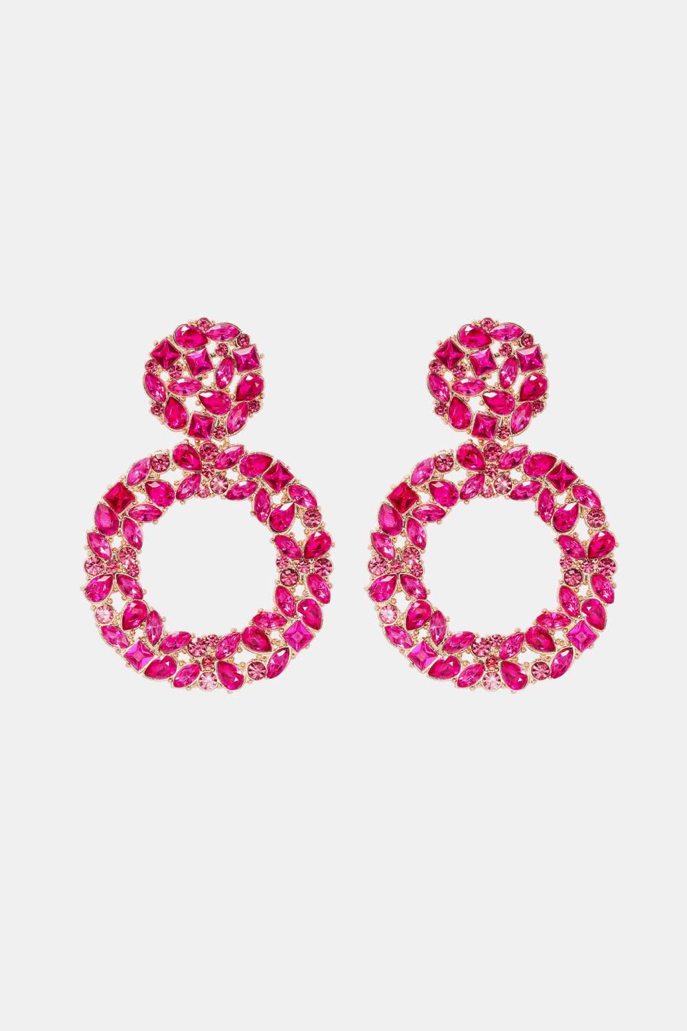 Round Shape Acrylic Dangle Earrings Carauana Store