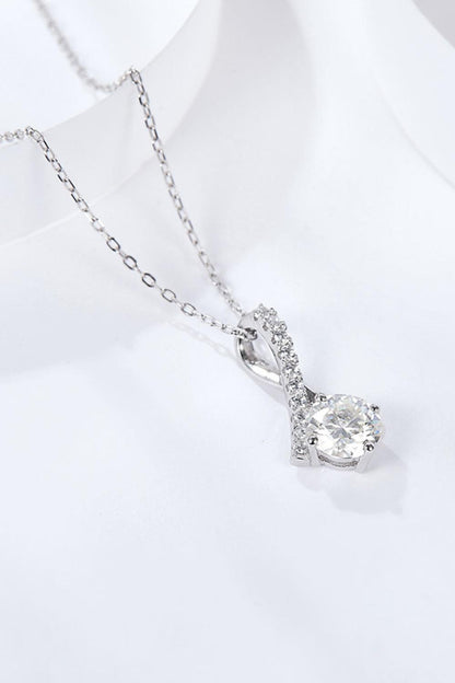 Special Occasion 1 Carat Moissanite Pendant Necklace Carauana Store