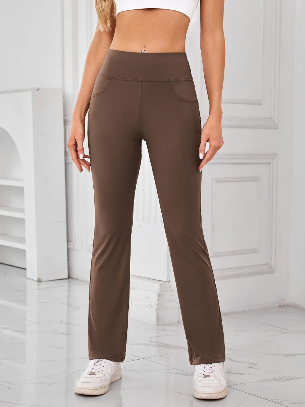 Lovelet High Waist Active Pants with Pockets Carauana Store