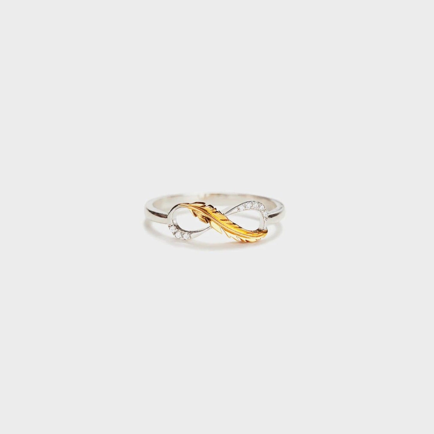 Feather 925 Sterling Silver Zircon Ring Carauana Store